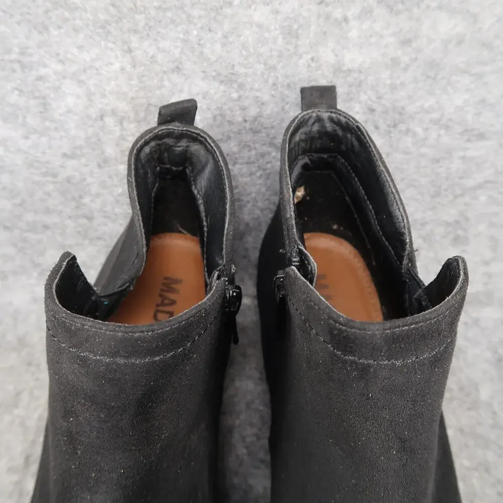 Madeline Girl Shoes Womens 7.5 Ankle Boots Fashion Block Heel Bootie Black_3